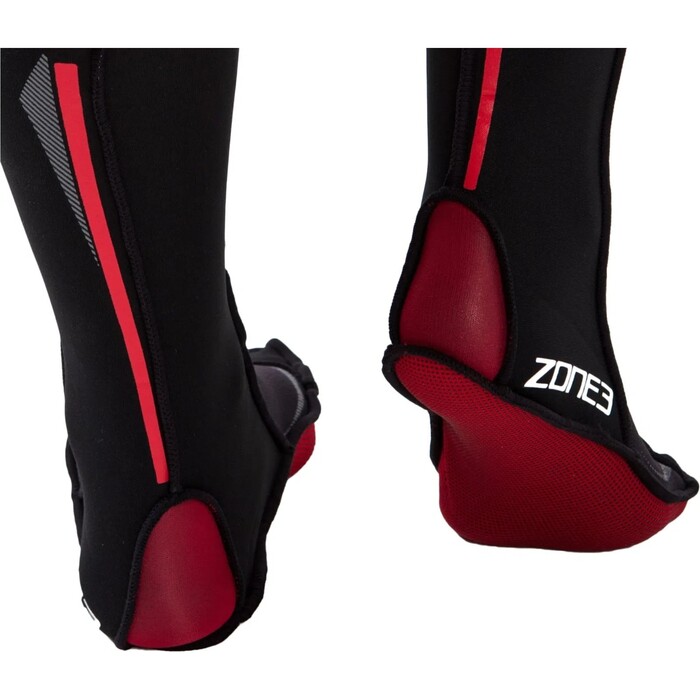 2024 Zone3 2mm Neoprene Swim Socks & Zone3 Neoprene Strapless Swimming Cap Bundle